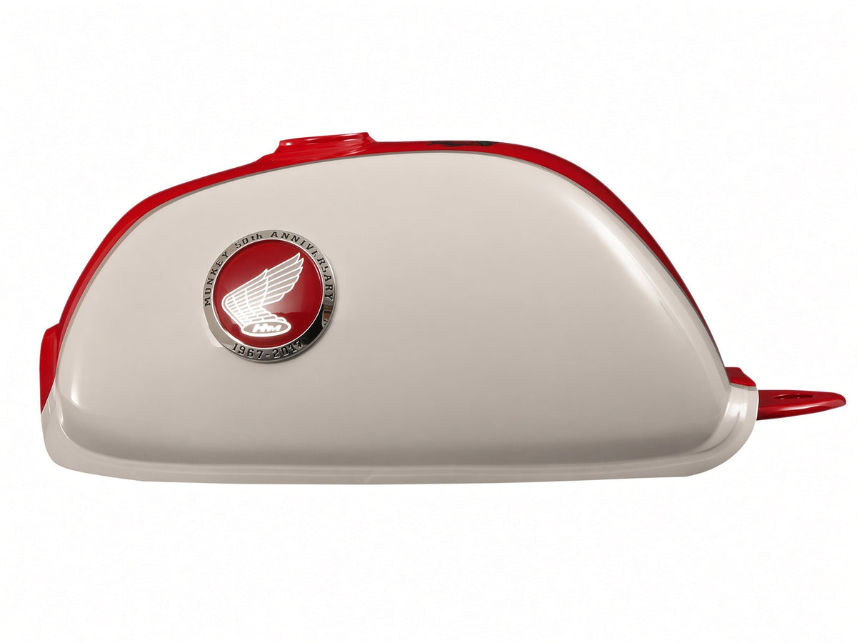 Honda Cream/Red Tank suitable for use with Z50J 12V FUEL INJECTION 50th Limited