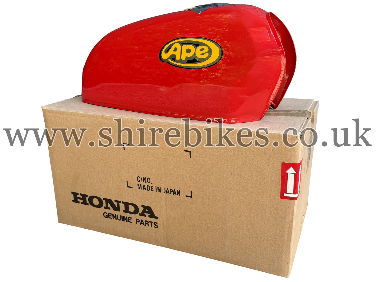 NOS Honda Red Fuel Tank suitable for use with XZ100 Ape 100, XZ50 Ape 50