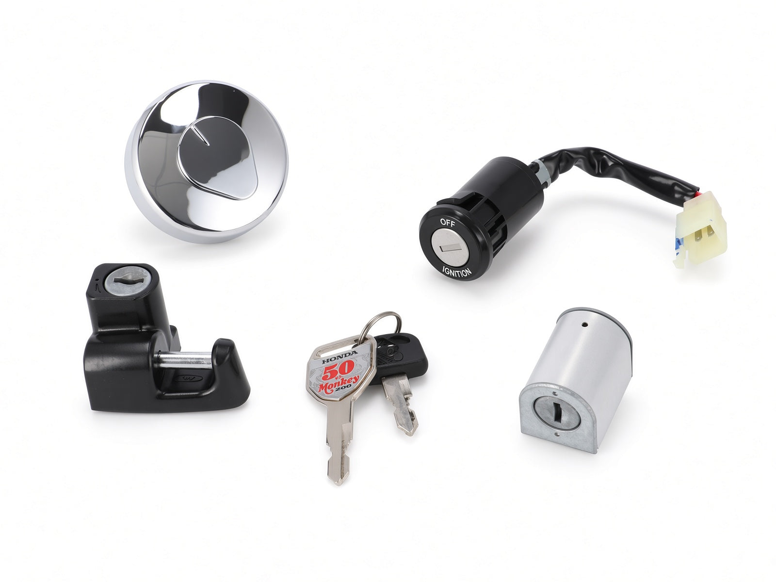 Honda Lockset (50th) suitable for use with Z50J FUEL INJECTION MODEL