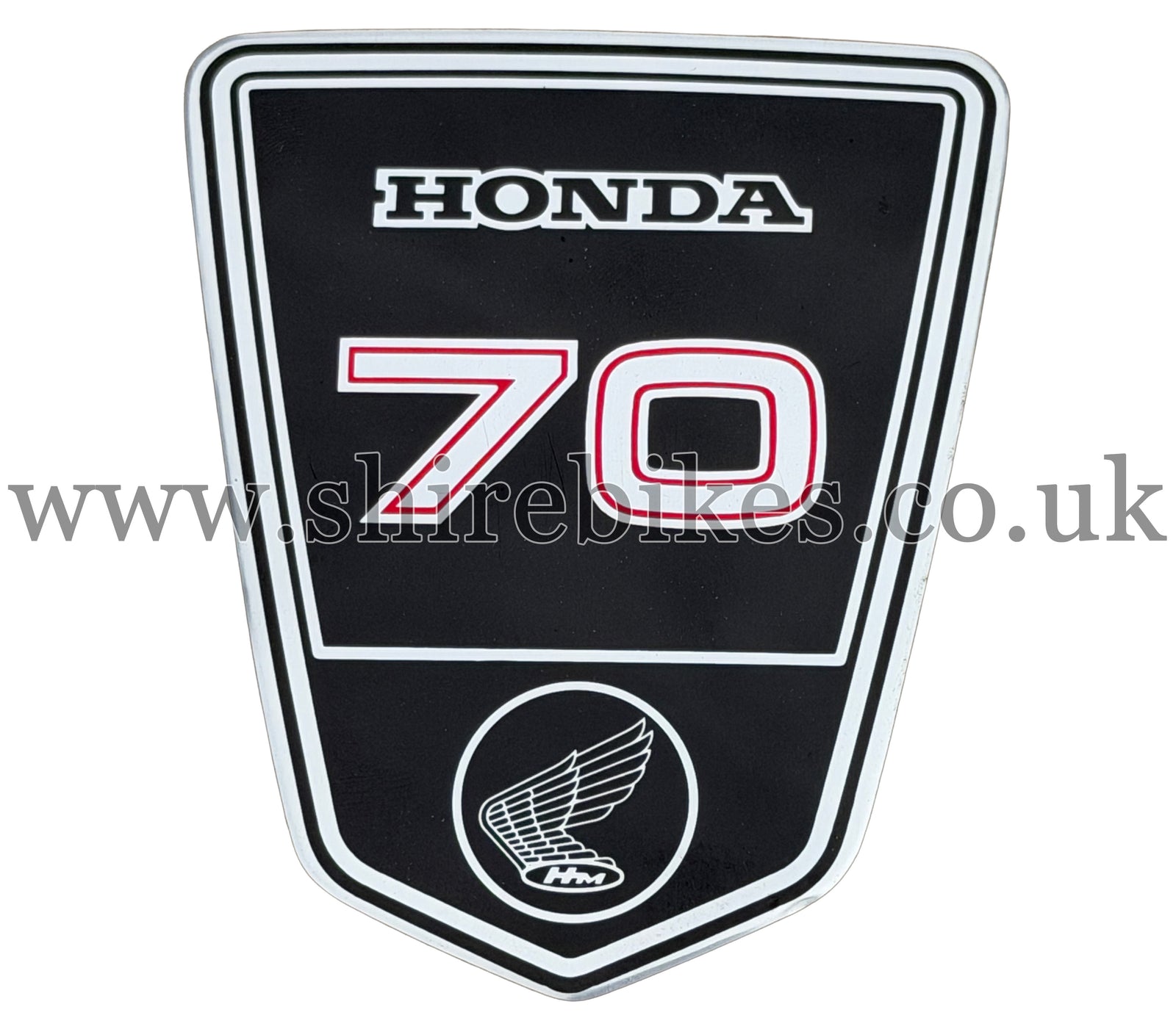 NOS Honda Frame Shield Badge ST70 suitable for use with Dax 6V