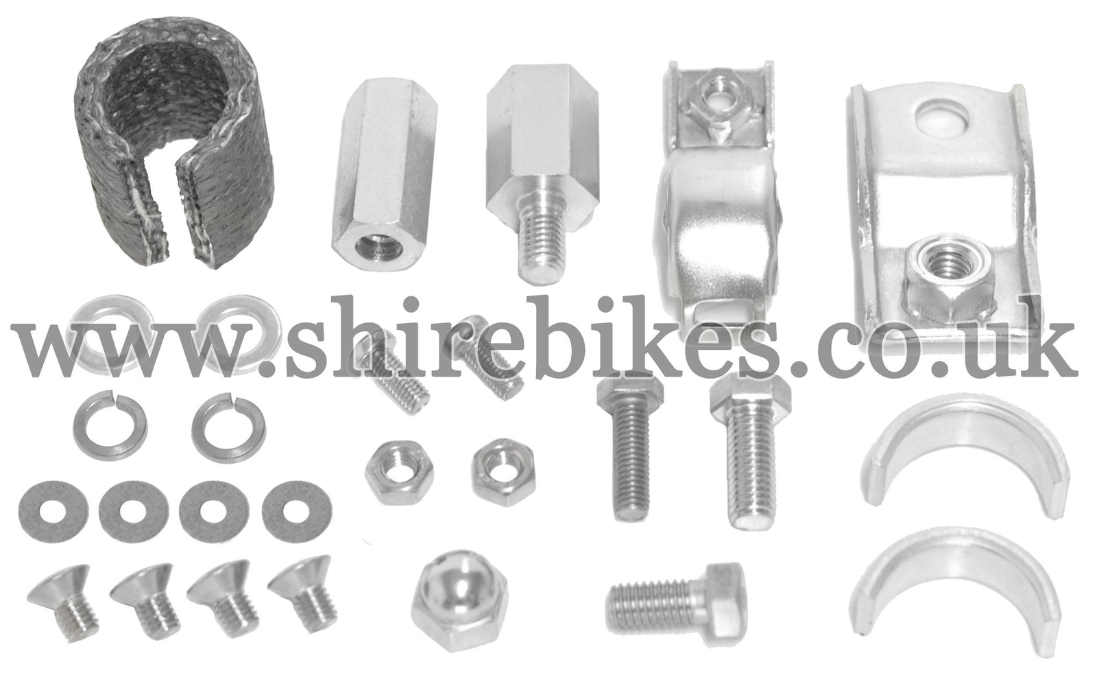 Honda Upswept Exhaust Fixing Kit suitable for use with Dax 6V
