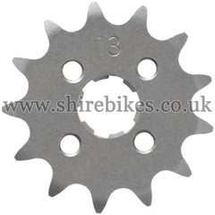 13T Front Sprocket suitable for use with CZ100, Z50M, Z50A, Z50J1, Z50R, Z50J, Dax 6V, Dax 12V, Chaly 6V, C90E