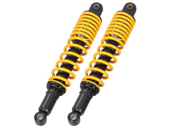 343mm Kitaco Yellow Hydraulic Shock Absorbers (Pair) suitable for use with Dax 125 (2023)