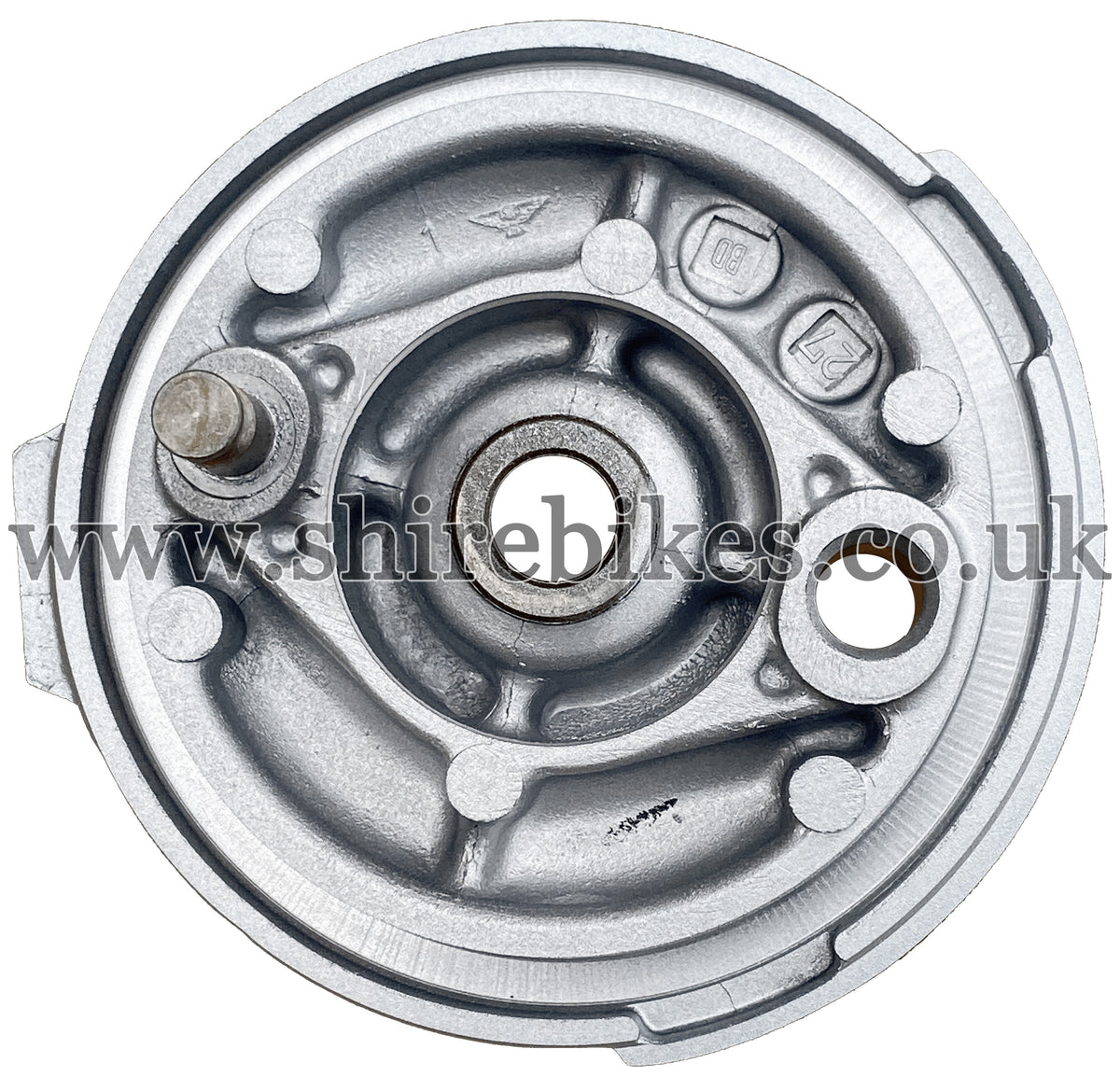 Honda Silver Brake Back Plate suitable for use with Z50R