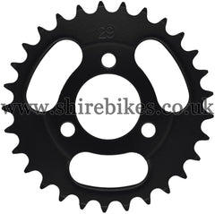 Kitaco 29T Black Rear Sprocket suitable for use with Z50A, Z50J1, Z50J, Z50R & Chinese Copies