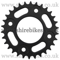 Kitaco 30T Black Rear Sprocket suitable for use with MSX125 GROM (2016-2020), Monkey 125 (2018-2020)