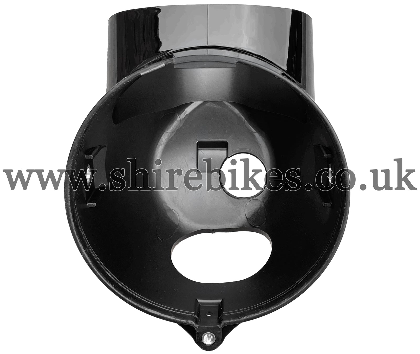 Reproduction Premium Black Headlight Bowl suitable for use with Dax 6V, Chaly 6V