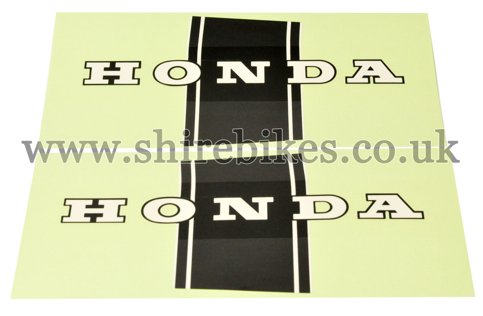 Honda Black Frame Stickers (Pair) suitable for use with Dax 6V