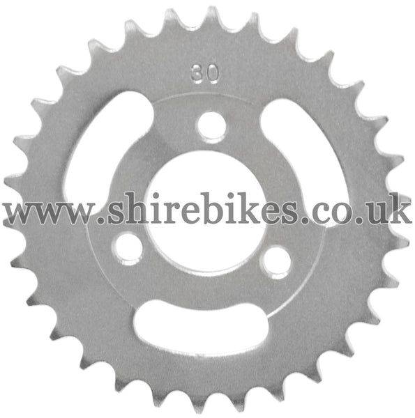 30T Rear Sprocket suitable for use with CZ100, Z50M, Z50A, Z50J1, Z50J, Z50R & Chinese Copies