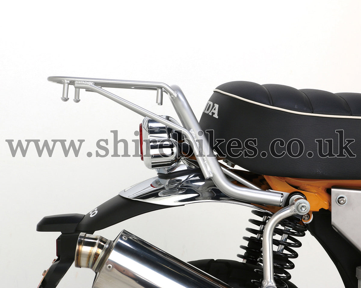 Kitaco Custom Silver Rear Rack suitable for use with Monkey 125 JB02 JB03 (2018-2023)
