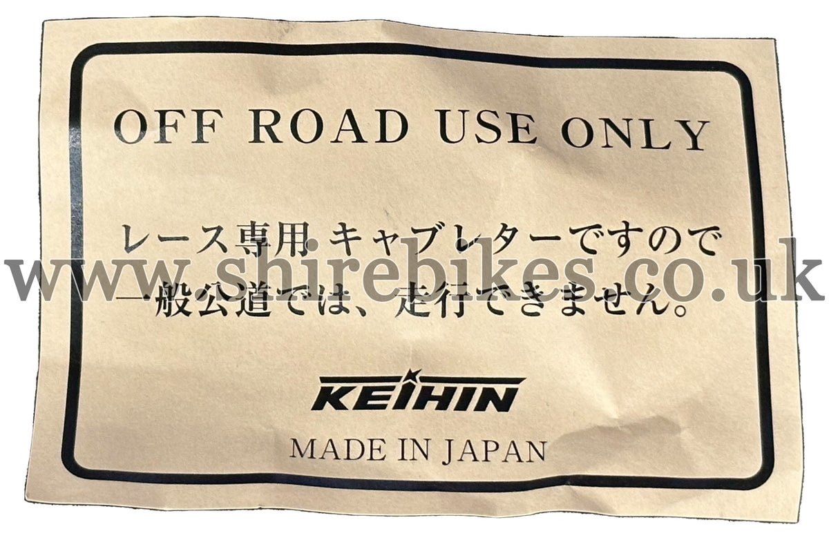 KEI-HIN 24mm PE24 Carburettor suitable for use with Monkey Bike Motorcycles