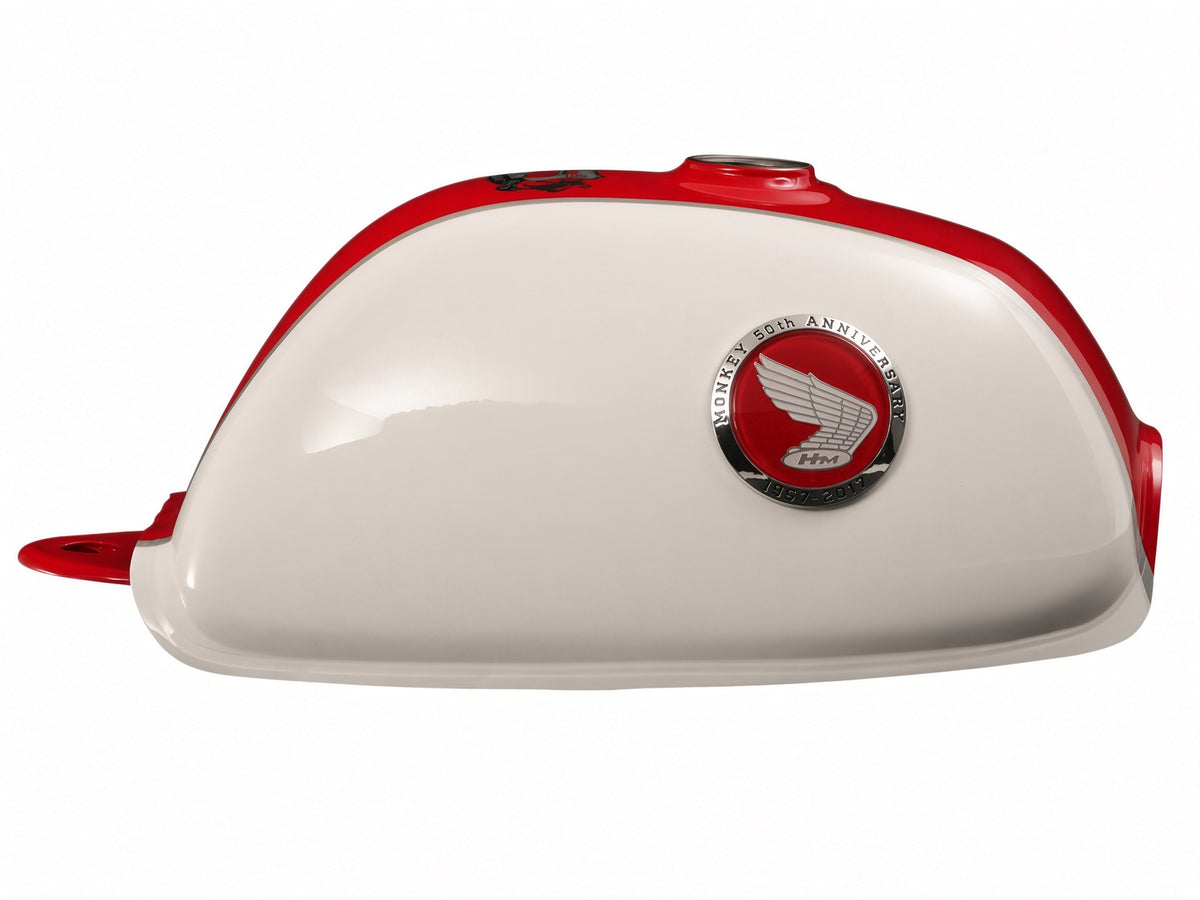 Honda Cream/Red Tank suitable for use with Z50J 12V FUEL INJECTION 50th Limited