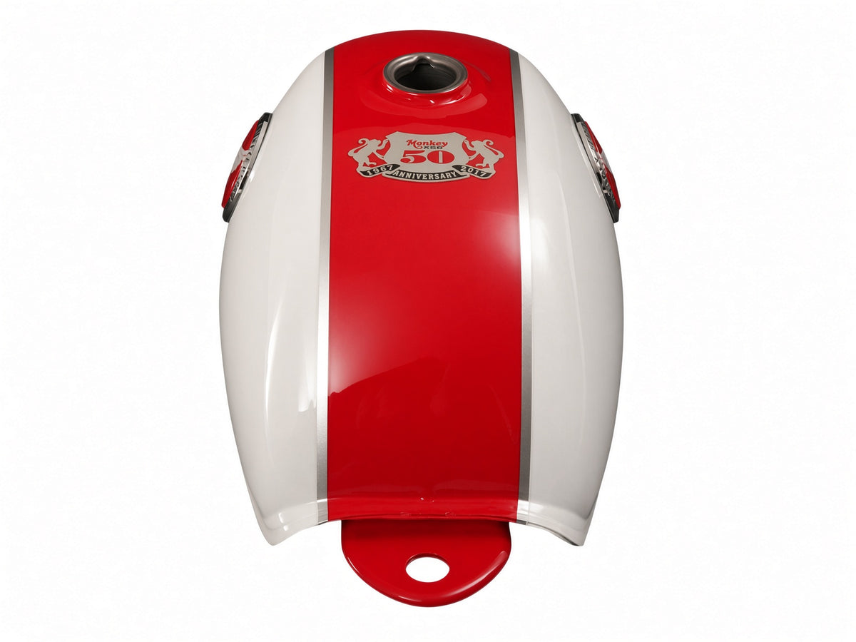 Honda Cream/Red Tank suitable for use with Z50J 12V FUEL INJECTION 50th Limited