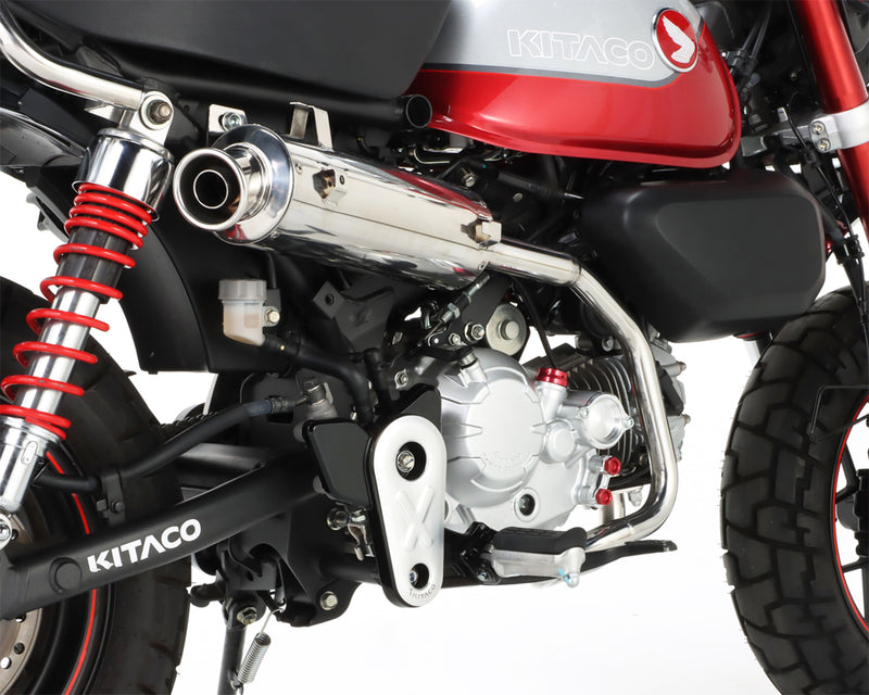 Kitaco Stock Look Up Stainless Exhaust System suitable for use with Monkey 125 JB02/JB03