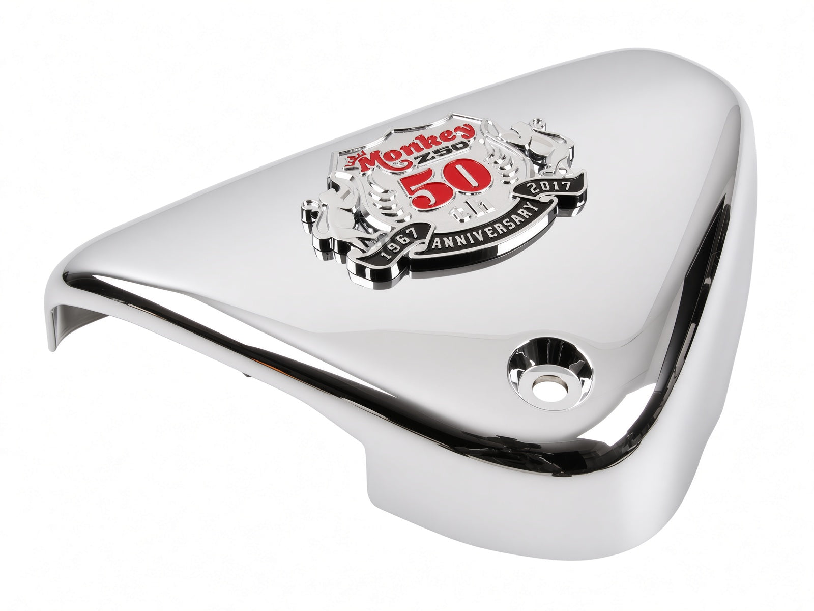 Honda Chrome Side Cover suitable for use with Z50J FUEL INJECTION 50th Limited