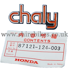 NOS Honda Right-Hand Chaly Frame Badge suitable for use with Chaly 6V