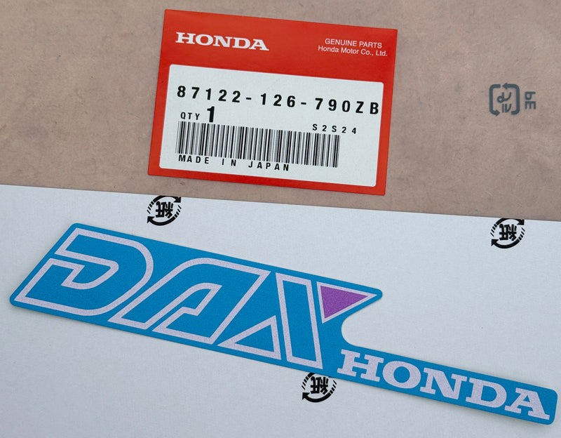 NOS Honda Blue Frame Sticker suitable for use with Dax 12V (German Models)