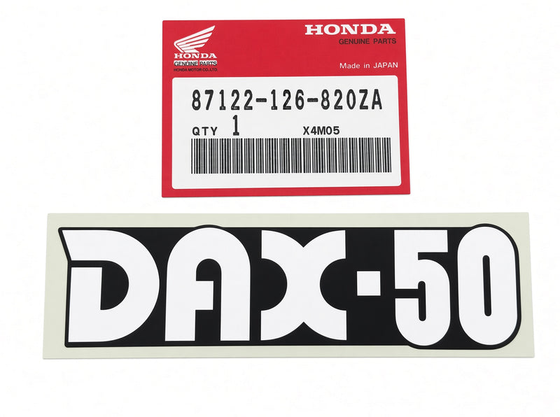 NOS Honda Black Frame Sticker suitable for use with Dax 12V (German Models)