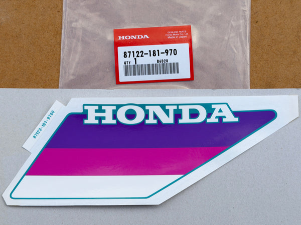 NOS Honda Right-Hand Pink Tank Sticker suitable for use with Z50J