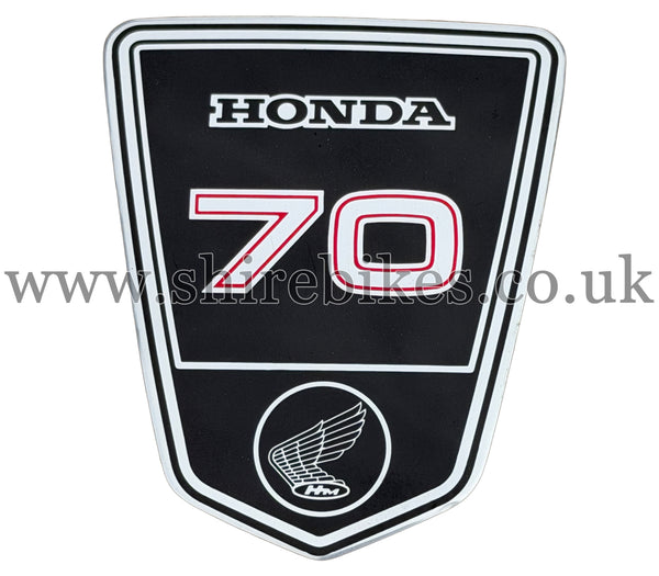 NOS Honda Frame Shield Badge ST70 suitable for use with Dax 6V