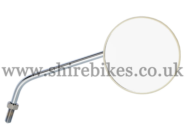 Reproduction Cream Plastic Mirror suitable for use with Z50A, Z50J1, Dax 6V, Chaly 6V, P50