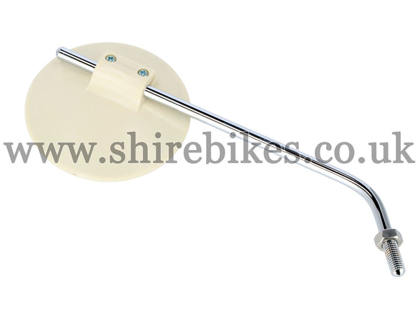 Reproduction Cream Plastic Mirror suitable for use with Z50A, Z50J1, Dax 6V, Chaly 6V, P50