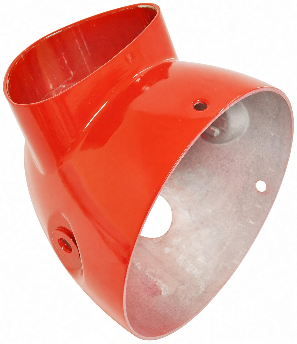 Reproduction *IMPERFECTIONS* 155mm Aluminium Red Headlight Bowl suitable for use with Dax Motorcycles