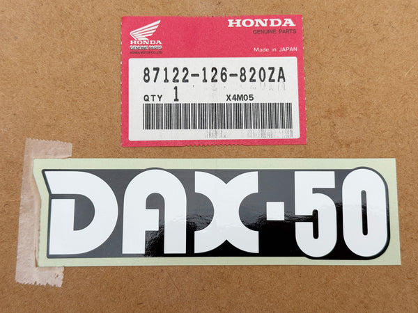 NOS Honda Black Frame Sticker suitable for use with Dax 12V (German Models)