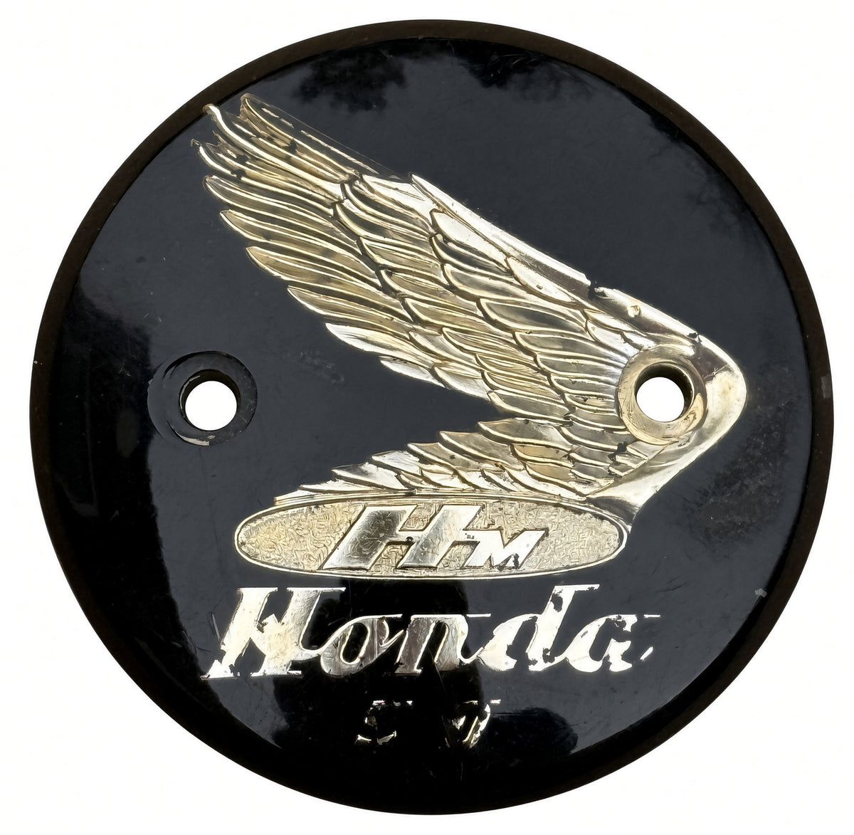 Used Genuine Honda Right-Hand Tank Badge suitable for use with CZ100
