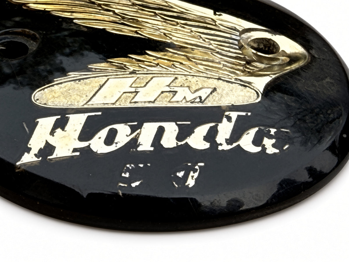 Used Genuine Honda Right-Hand Tank Badge suitable for use with CZ100