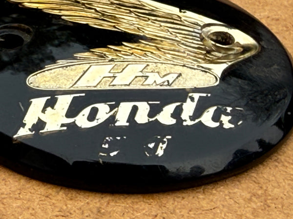 Used Genuine Honda Right-Hand Tank Badge suitable for use with CZ100