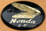 Used Genuine Honda Right-Hand Tank Badge suitable for use with CZ100