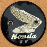 Used Genuine Honda Right-Hand Tank Badge suitable for use with CZ100