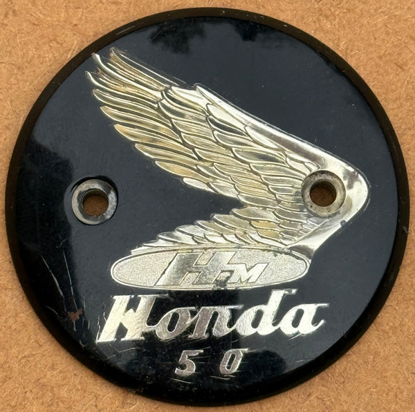 Used Genuine Honda Right-Hand Tank Badge suitable for use with CZ100