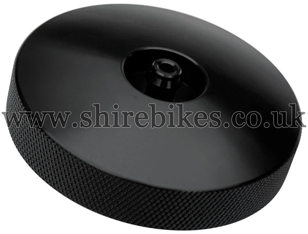 TBPARTS Black Billet Vented Aluminium Filler Cap suitable for use with Zhen Hua SR50, SR125 & Jincheng M50