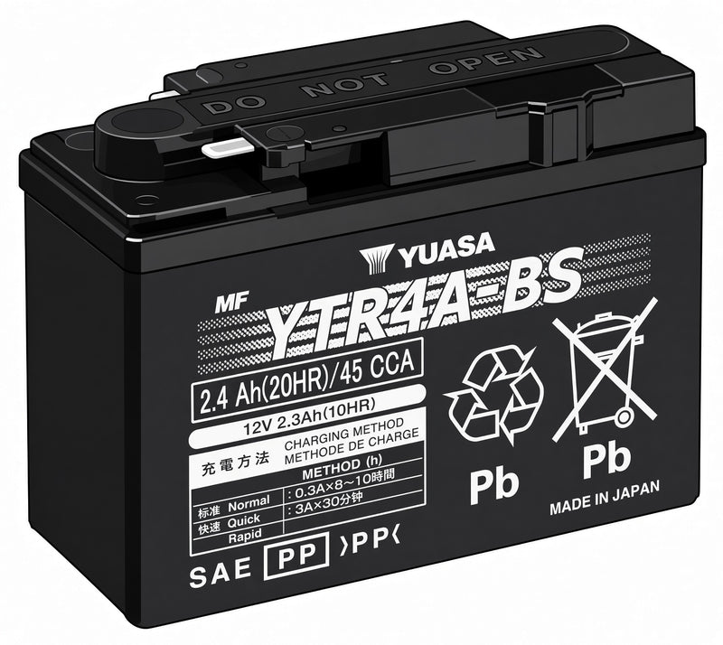 Honda Yuasa YTR4A-BS 12V Sealed Battery suitable for use with Z50J
