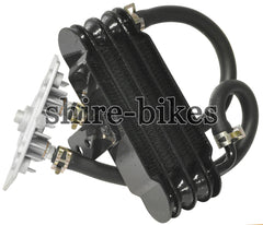 Custom Black Oil Cooler suitable for use with Monkey Bike Motorcycles