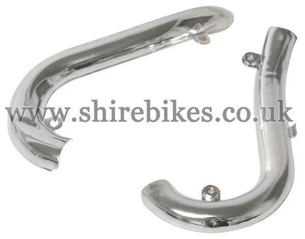 Honda Upswept Exhaust Lower Header Heat Shields suitable for use with Dax 6V