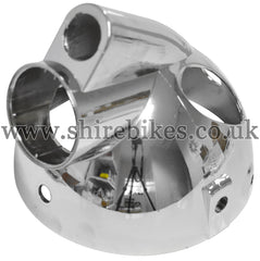 Chrome **Imperfections** Plastic Headlight Bowl suitable for use with Monkey Bike Motorcycles