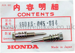 NOS Honda Carburettor Screw Set suitable for use with Z50M, Z50A (UK & US Models)