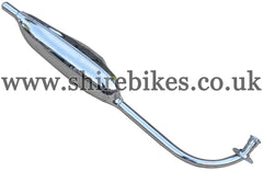 Reproduction Chrome Low Exhaust (Poor Fit & Finish) suitable for use with Chaly 6V