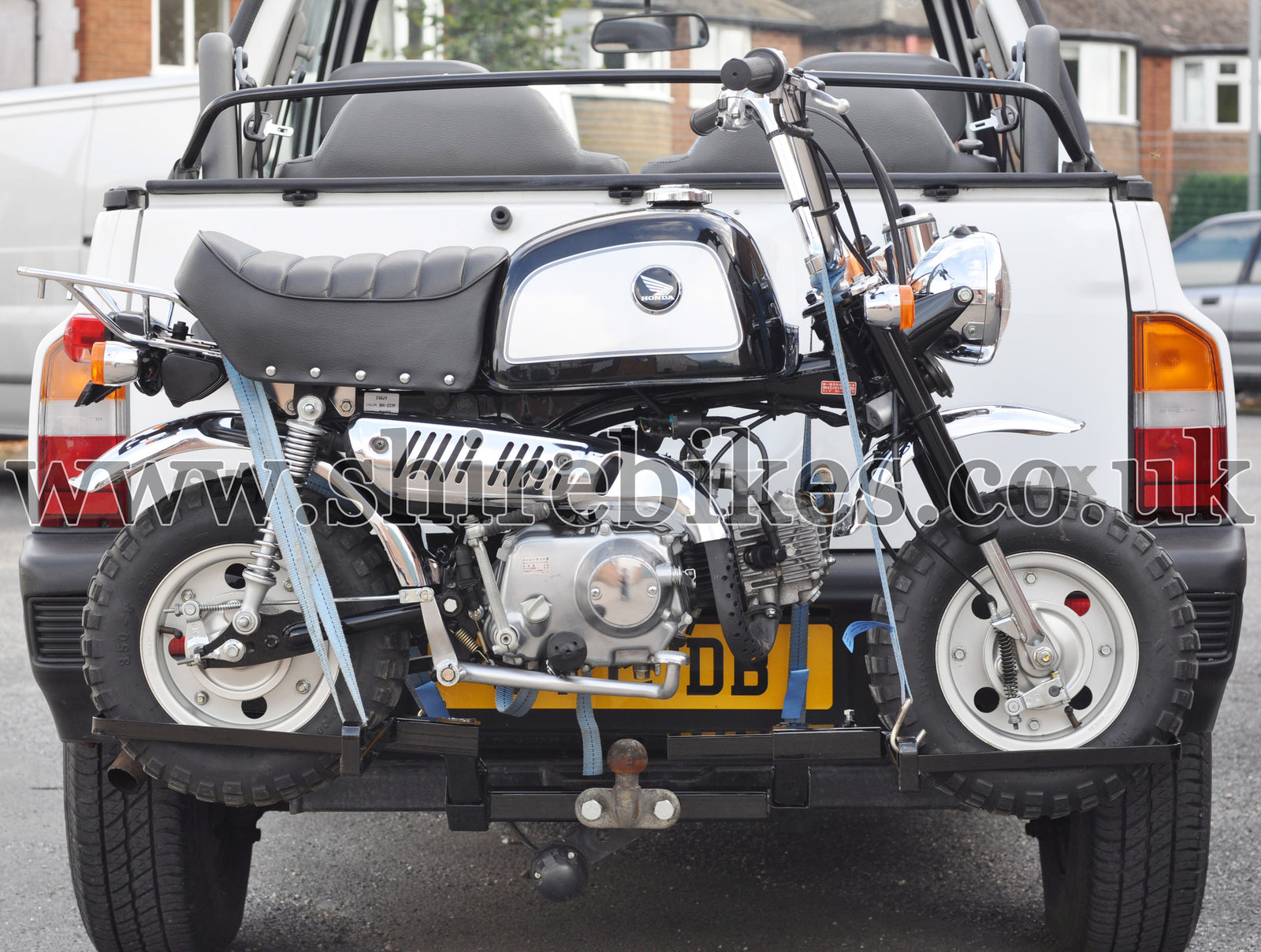 Vehicle Transport Rack for 8 inch Wheels (Zinc Plated) suitable for use with Monkey Bike Motorcycles