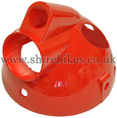 Red Plastic Headlight Bowl suitable for use with Monkey Bike Motorcycles