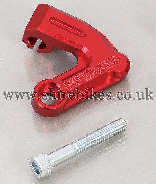 Kitaco Red Aluminium Clutch Cable Holder suitable for use with Monkey 125 (2018-2020)