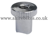 Reproduction Chrome Brake Adjuster Nut suitable for use with CZ100 (Early Models)