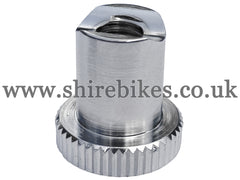 Reproduction Chrome Brake Adjuster Nut suitable for use with CZ100 (Early Models)