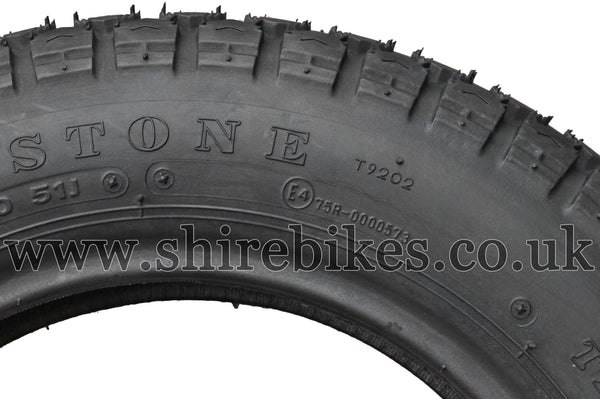 3.50 x 10 Bridgestone Trail Wing-3 Tyre suitable for use with Dax 6V, Dax 12V, Chaly 6V
