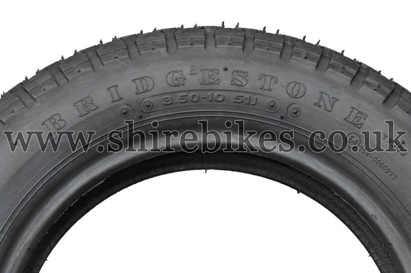 3.50 x 10 Bridgestone Trail Wing-3 Tyre suitable for use with Dax 6V, Dax 12V, Chaly 6V
