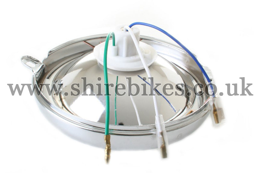 Reproduction 6V Head Light Lens & Rim (155mm) suitable for use with Z50A