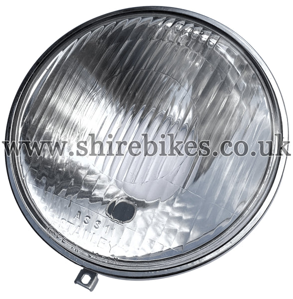 NOS Honda 6V Head Light Lens & Reflector with Side Light suitable for use with Dax 6V (English Models), Chaly 6V (English Models)